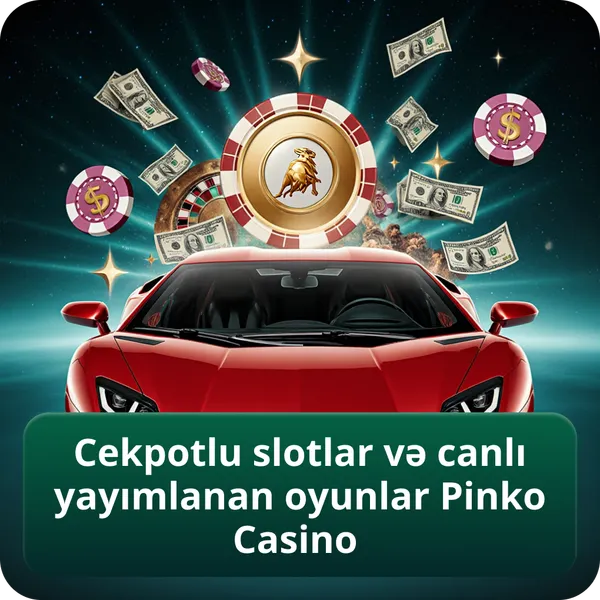 Cekpotlu slotlar və canlı yayımlanan oyunlar Pinko Casino